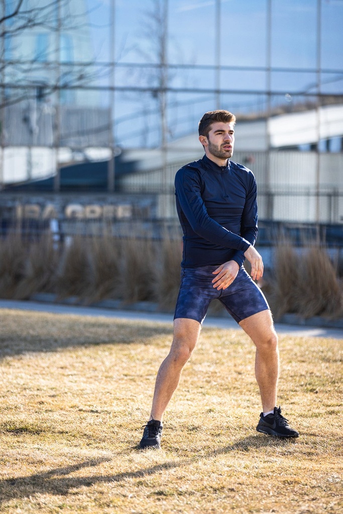 BOATHOUSE Men's Core Quarter-Zip Compression Top — 2