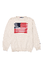 Unisex American Flag Knit Crew — 1
