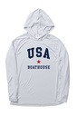 Unisex UV Protection USA Long Sleeve Hoodie — 1