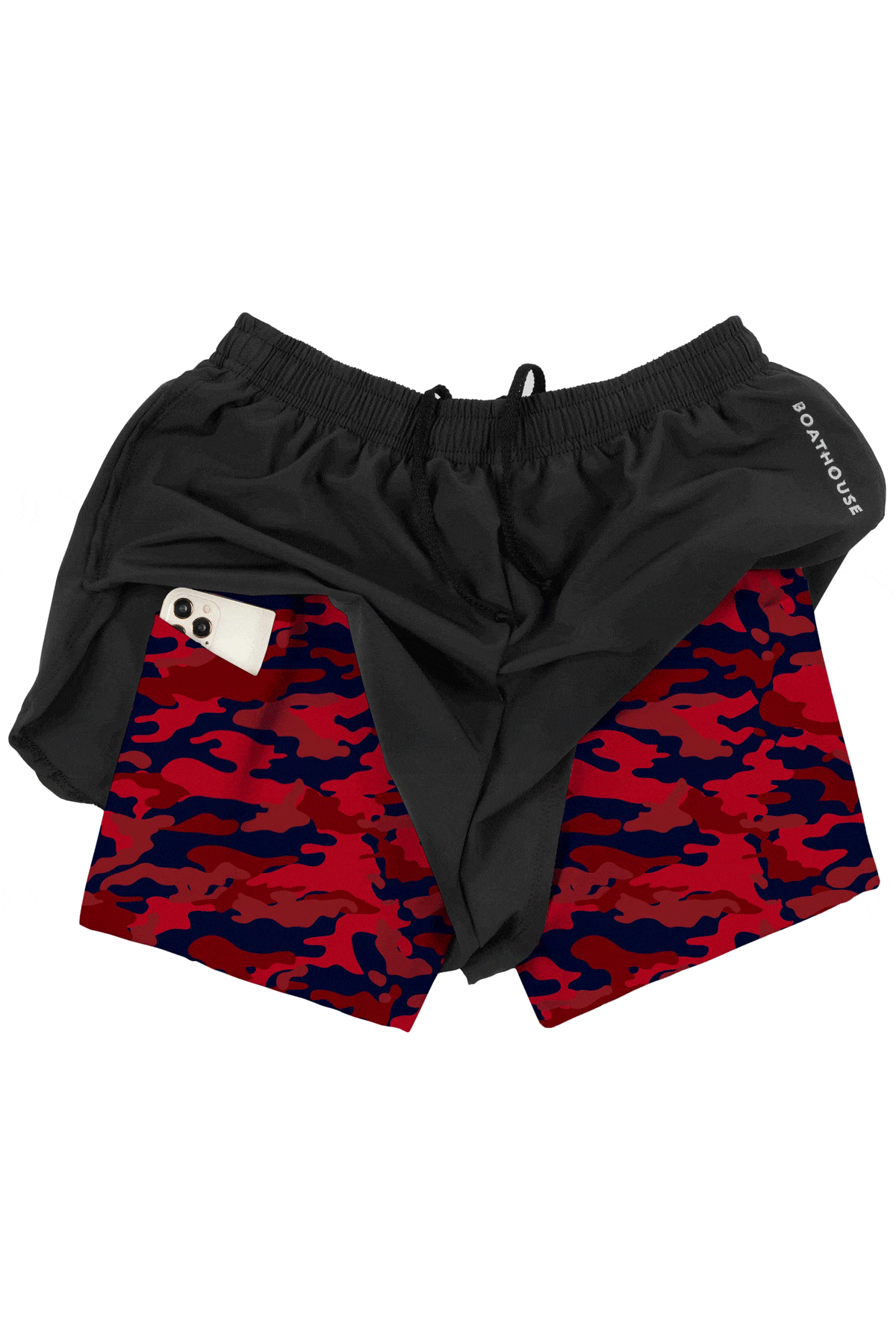 BOATHOUSE Women's Double Layer Training Shorts — 1