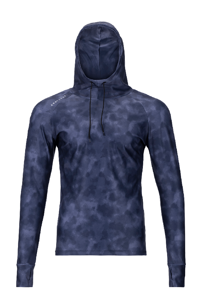 BOATHOUSE Men's 215 Printed Hooded Compression Top — 1