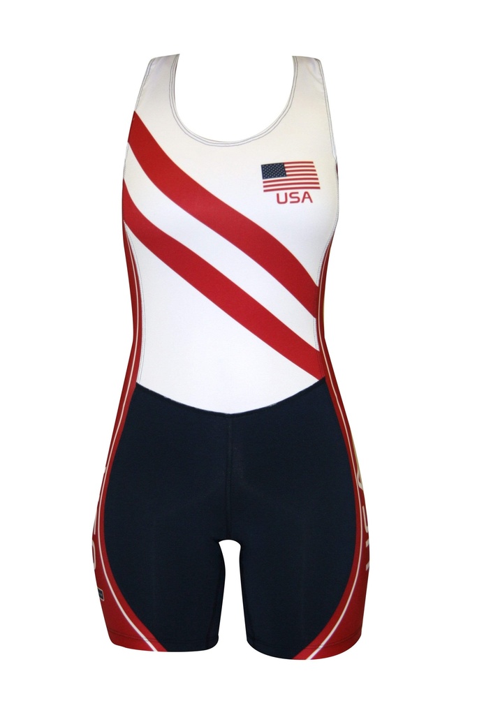 Women's USA Double Stripe Pinnacle II Unisuit — 1