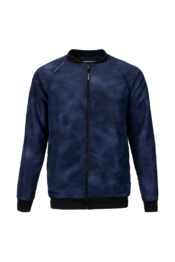BOATHOUSE Denim Wash Aviator Bomber Jacket — 1
