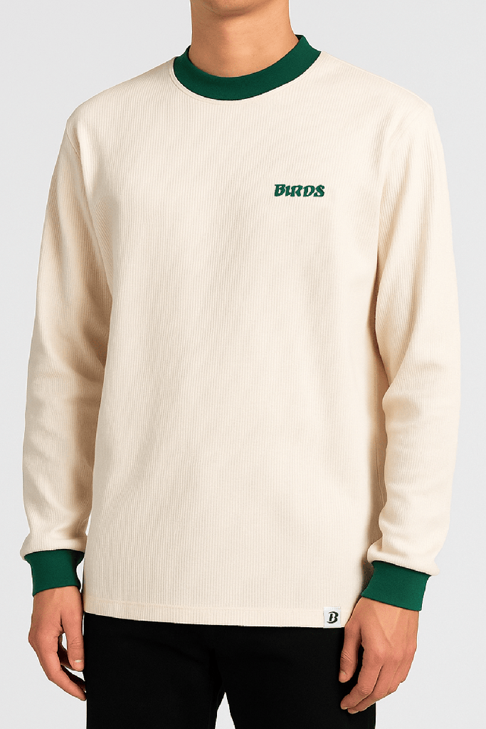 Men's Birds Thermal Waffle Knit Shirt — 2