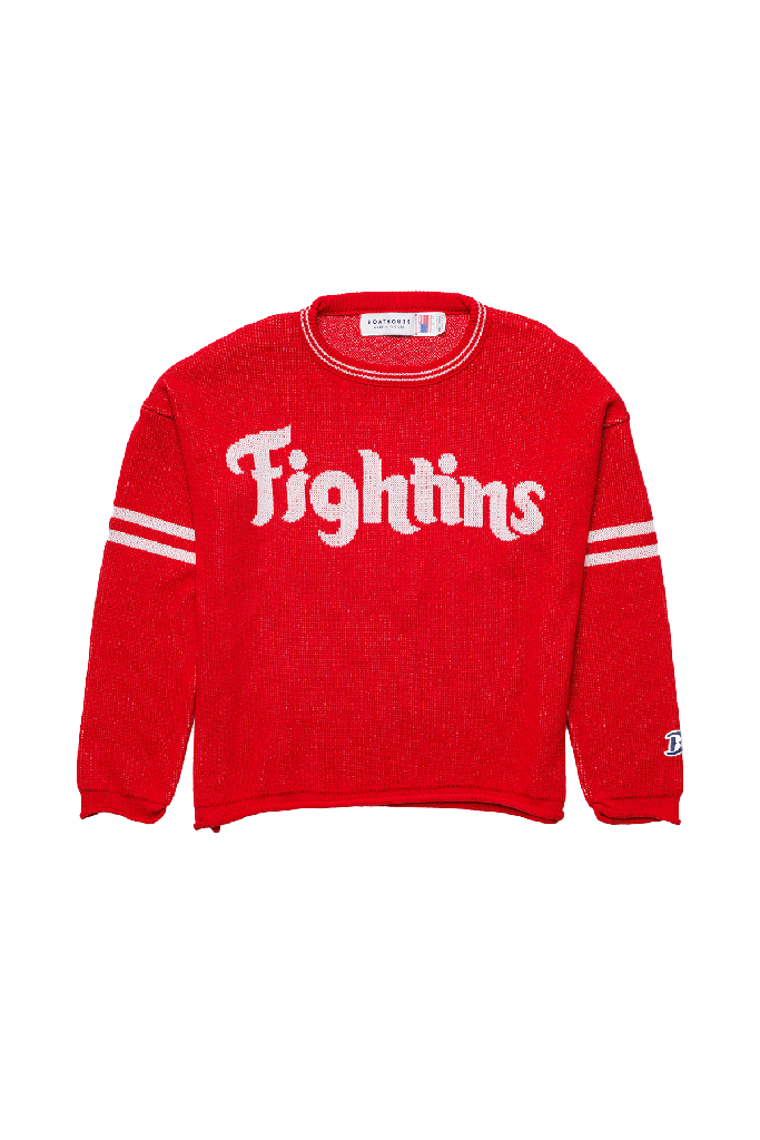 Women's Fightins Knit Cropped Crew — 1